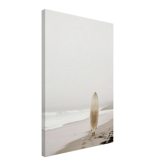 "Solitude & Surf" – Minimalist Coastal Photography | Wall art Print - Canvas - 40x60 cm / 16x24″ - 
