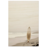 "Solitude & Surf" – Minimalist Coastal Photography | Wall art Print - Wood Prints - 40x60 cm / 16x24″ - 