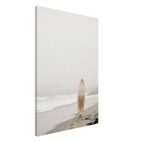 "Solitude & Surf" – Minimalist Coastal Photography | Wall art Print - Canvas - 60x90 cm / 24x36″ - 