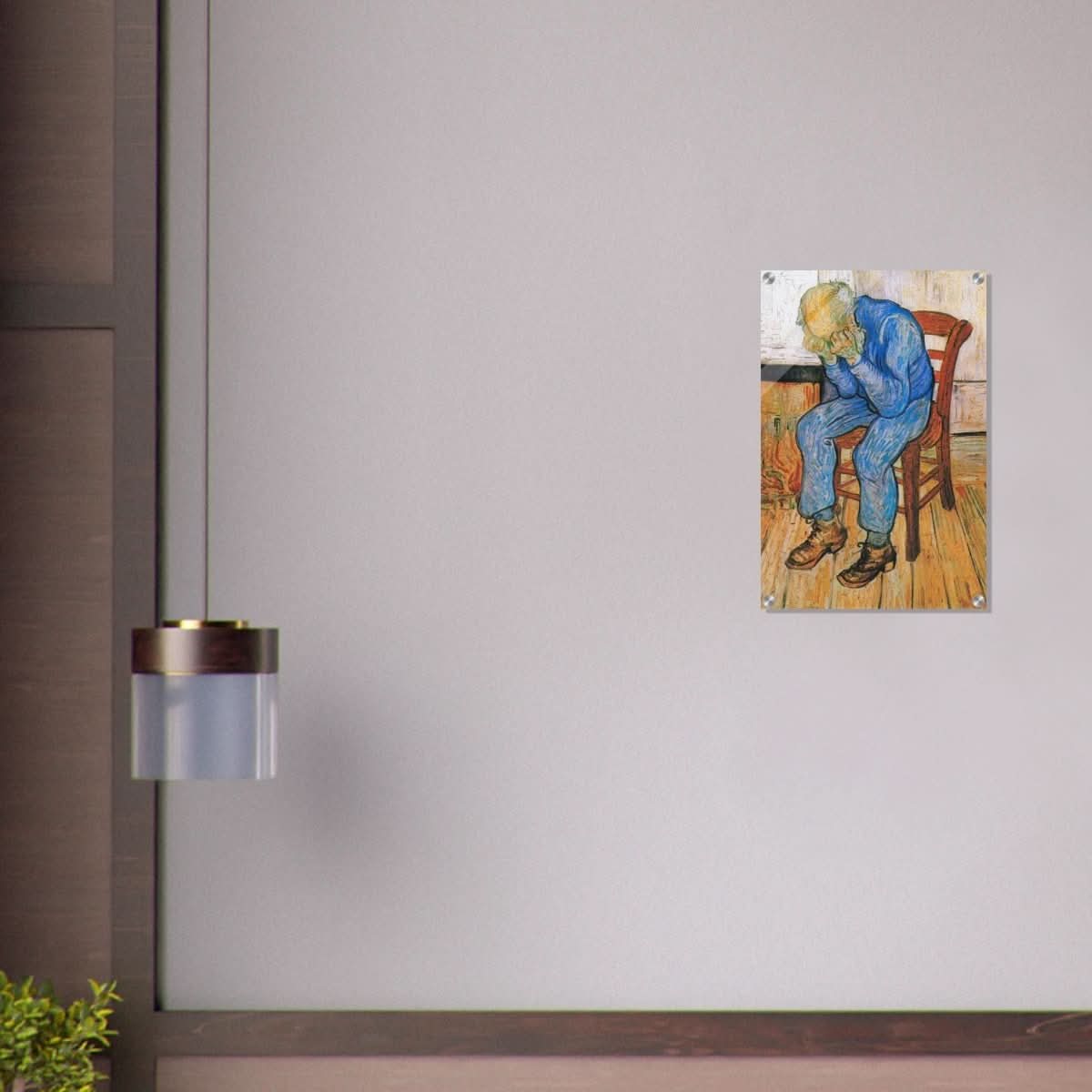 Sorrowing old man by Vincent van Gogh - Acrylic Print - 40x60 cm / 16x24″ - 