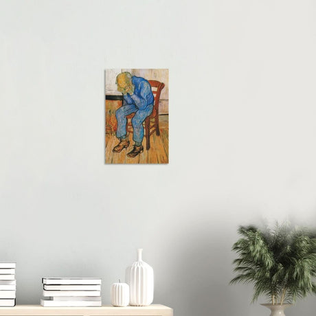 Sorrowing old man by Vincent van Gogh - Wood Prints - 30x45 cm / 12x18″ - 20 mm