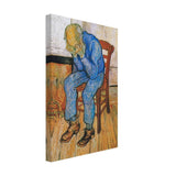 Sorrowing old man by Vincent van Gogh - Canvas - 30x45 cm / 12x18″ - Thick