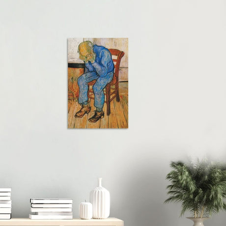Sorrowing old man by Vincent van Gogh - Wood Prints - 40x60 cm / 16x24″ - 20 mm