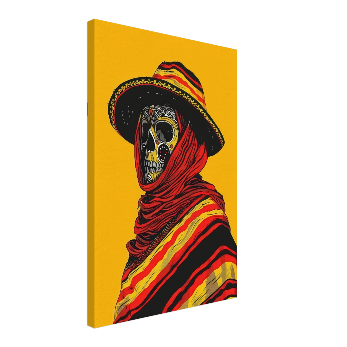 Soul of the Desert – Día de los Muertos Pop Art | wall art print - Canvas - 40x60 cm / 16x24″ - 