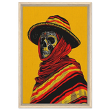 Soul of the Desert – Día de los Muertos Pop Art | wall art print - Framed Canvas - 40x60 cm / 16x24″ - Wood frame