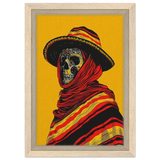 Soul of the Desert – Día de los Muertos Pop Art | wall art print - Framed Canvas - 20x30 cm / 8x12″ - Wood frame