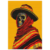 Soul of the Desert – Día de los Muertos Pop Art | wall art print - Wood Prints - 70x100 cm / 28x40″ - 