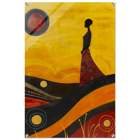 Soulful Journey | Contemporary African - Inspired Art | wall art print - Acrylic Print - 30x45 cm / 12x18″ - 