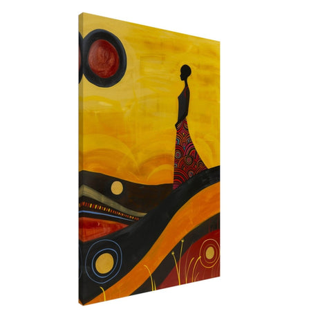 Soulful Journey | Contemporary African - Inspired Art | wall art print - Canvas - 30x45 cm / 12x18″ - 