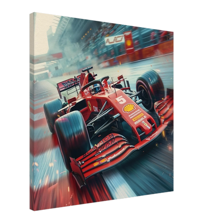 Speed Demon – Formula One Racing in Motion | Wall art Print - Canvas - 60x60 cm / 24x24″ - 