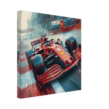 Speed Demon – Formula One Racing in Motion | Wall art Print - Canvas - 30x30 cm / 12x12″ - 