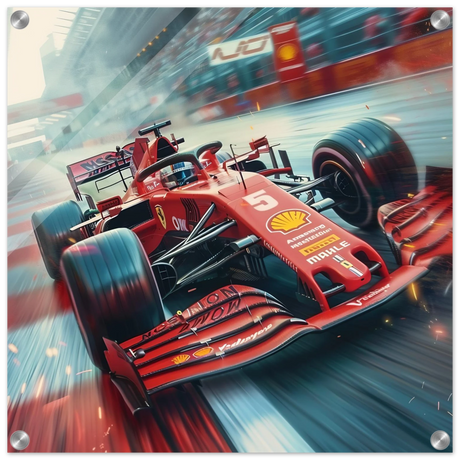 Speed Demon – Formula One Racing in Motion | Wall art Print - Acrylic Print - 50x50 cm / 20x20″ - 