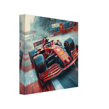 Speed Demon – Formula One Racing in Motion | Wall art Print - Canvas - 20x20 cm / 8x8″ - 