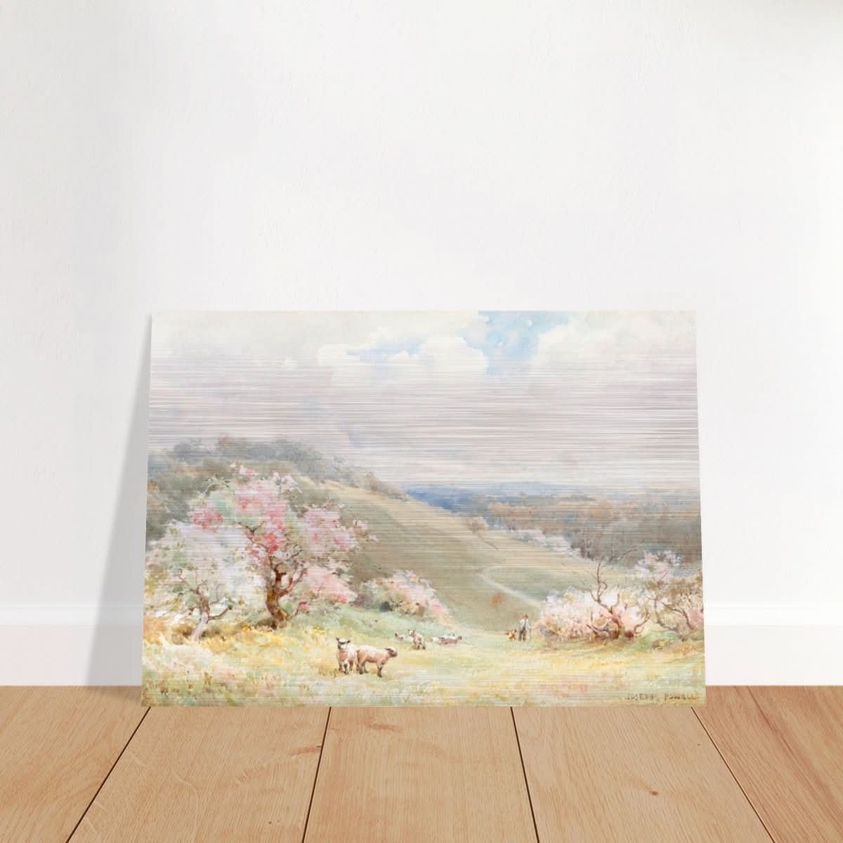 Spring by Joseph Rubens Powell - Brushed Aluminum Print - 70x100 cm / 28x40″ - 