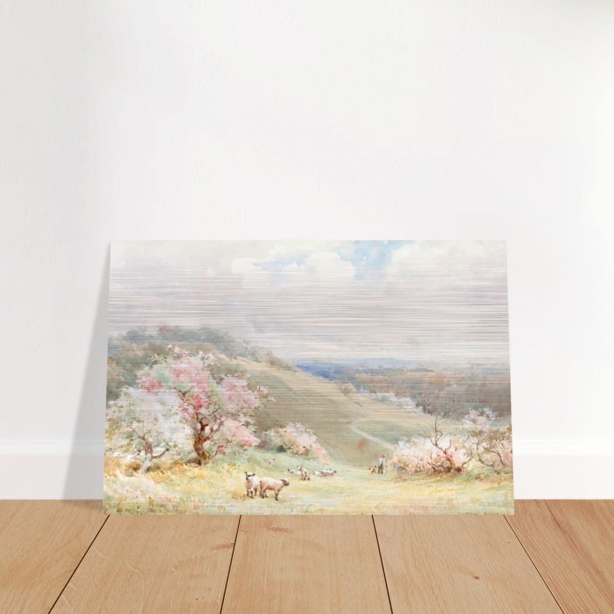 Spring by Joseph Rubens Powell - Brushed Aluminum Print - 40x60 cm / 16x24″ - 