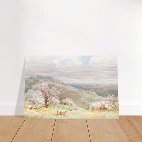 Spring by Joseph Rubens Powell - Brushed Aluminum Print - 40x60 cm / 16x24″ - 