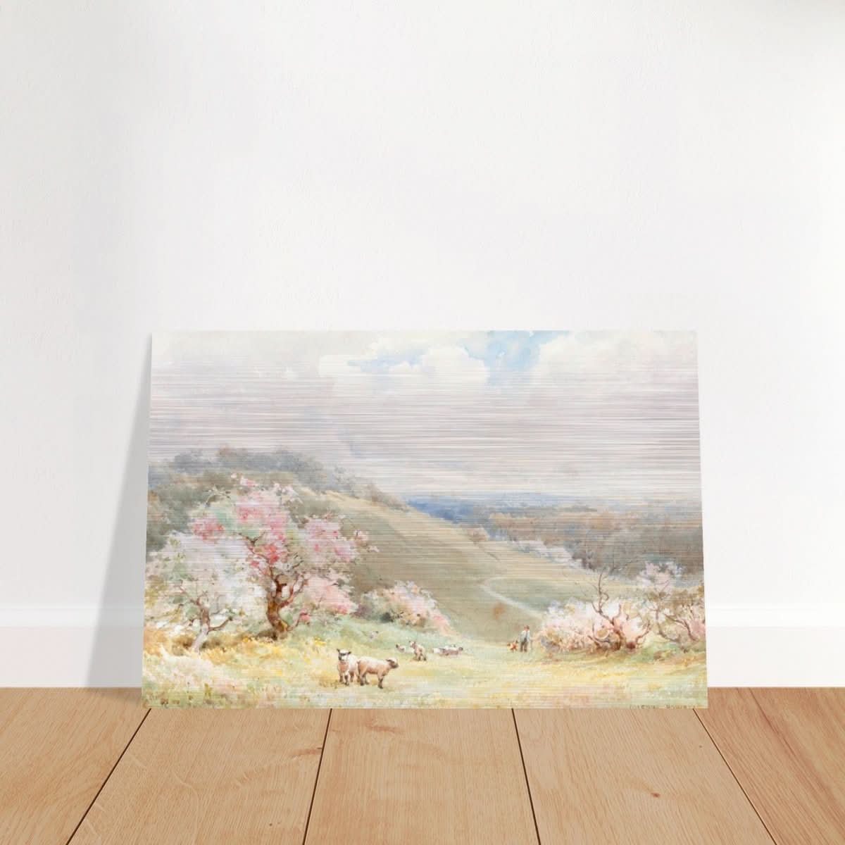 Spring by Joseph Rubens Powell - Brushed Aluminum Print - 50x75 cm / 20x30″ - 