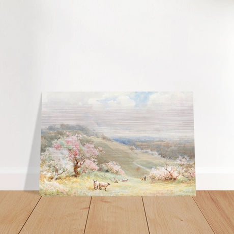 Spring by Joseph Rubens Powell - Brushed Aluminum Print - 50x75 cm / 20x30″ - 