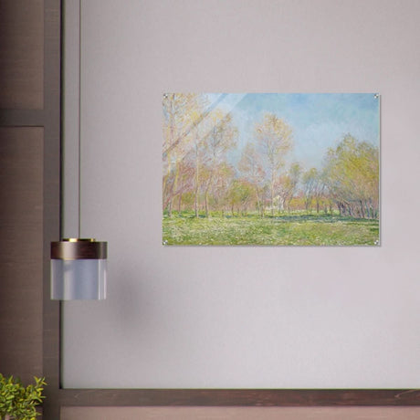 Spring in Giverny by Claude Monet - Acrylic Print - 70x100 cm / 28x40″ - 