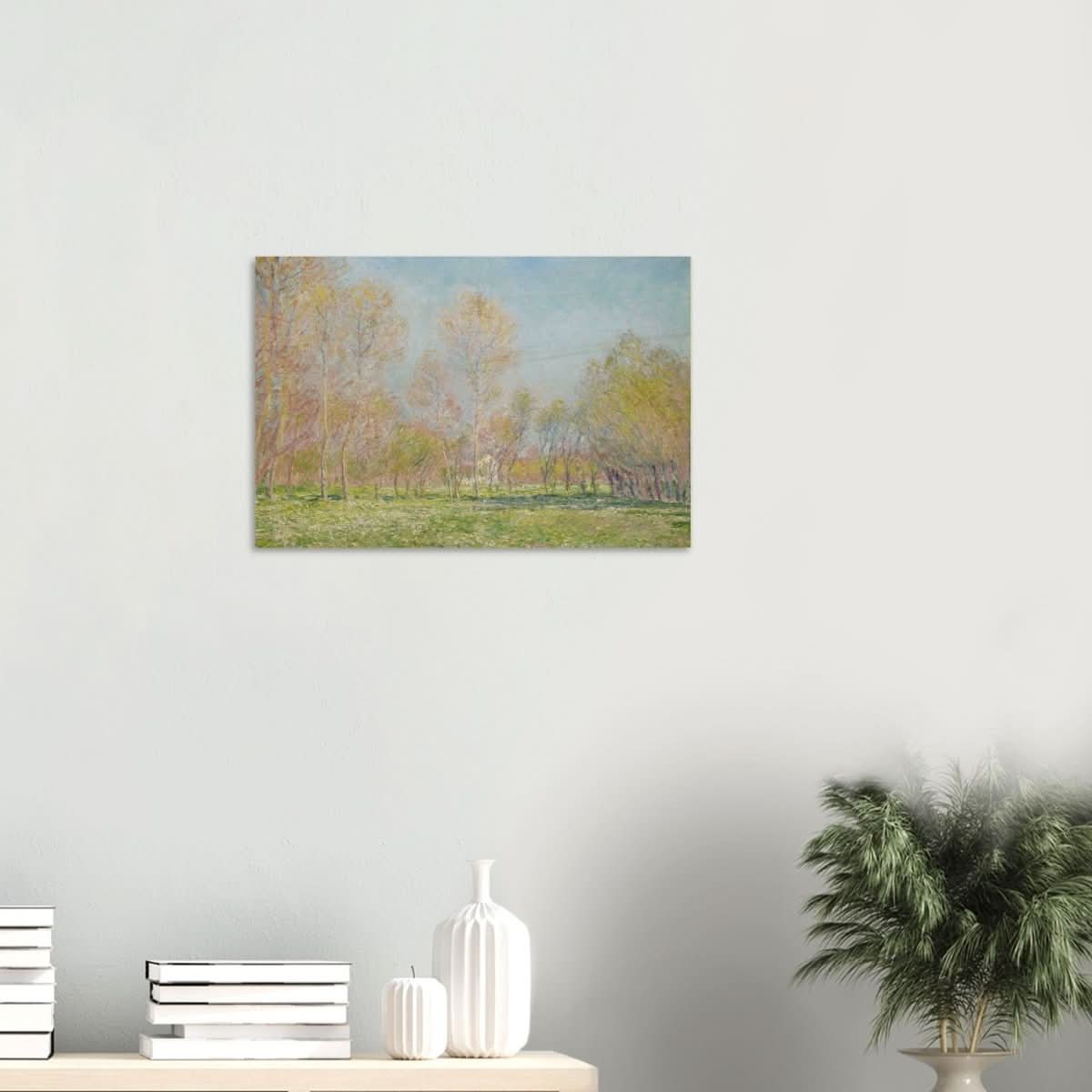 Spring in Giverny by Claude Monet - Wood Prints - 40x60 cm / 16x24″ - 10 mm