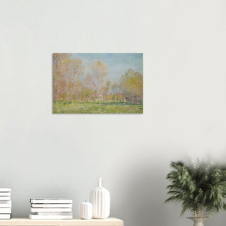 Spring in Giverny by Claude Monet - Wood Prints - 40x60 cm / 16x24″ - 10 mm