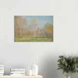 Spring in Giverny by Claude Monet - Wood Prints - 50x75 cm / 20x30″ - 10 mm