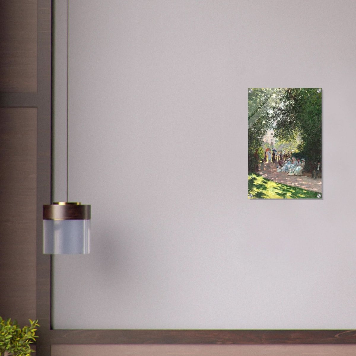 Spring Wall art | Claude Monet Picture |The Parc Monceau - Acrylic Print - 40x60 cm / 16x24″ - 