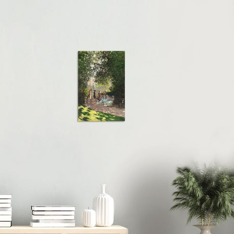Spring Wall art | Claude Monet Picture |The Parc Monceau - Wood Prints - 30x45 cm / 12x18″ - 20 mm