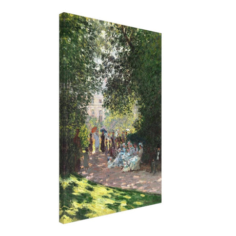 Spring Wall art | Claude Monet Picture |The Parc Monceau - Canvas - 50x75 cm / 20x30″ - Thick