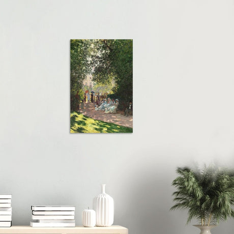 Spring Wall art | Claude Monet Picture |The Parc Monceau - Wood Prints - 40x60 cm / 16x24″ - 20 mm