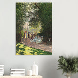 Spring Wall art | Claude Monet Picture |The Parc Monceau - Wood Prints - 70x100 cm / 28x40″ - 20 mm