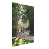 Spring Wall art | Claude Monet Picture |The Parc Monceau - Canvas - 50x75 cm / 20x30″ - Slim