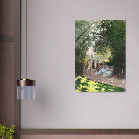 Spring Wall art | Claude Monet Picture |The Parc Monceau - Acrylic Print - 70x100 cm / 28x40″ - 