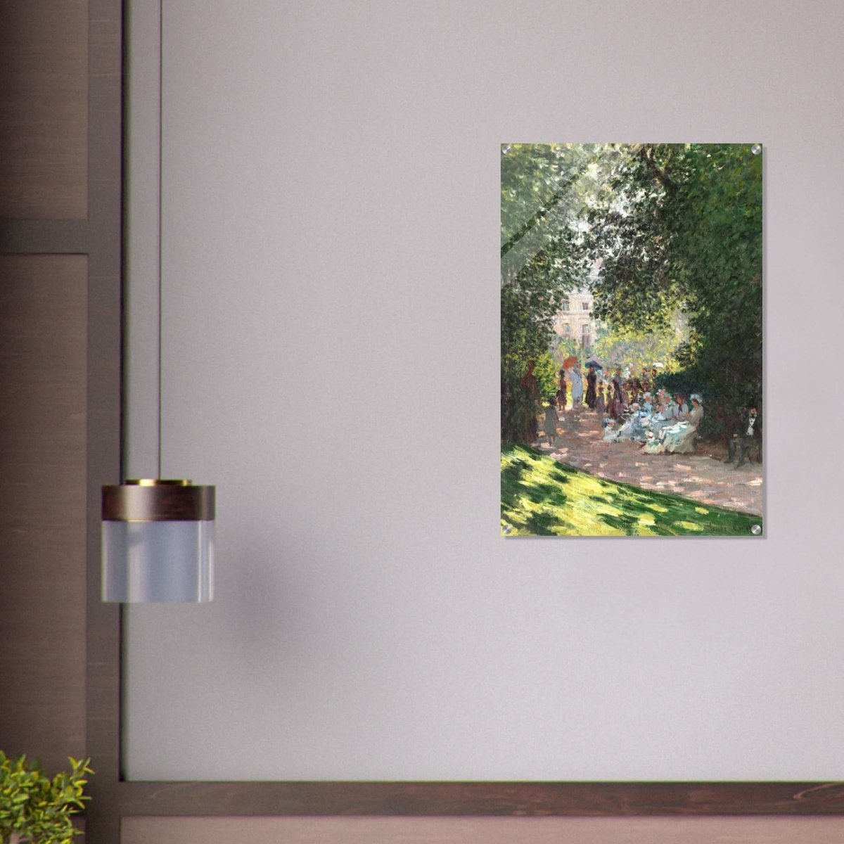 Spring Wall art | Claude Monet Picture |The Parc Monceau - Acrylic Print - 60x90 cm / 24x36″ - 