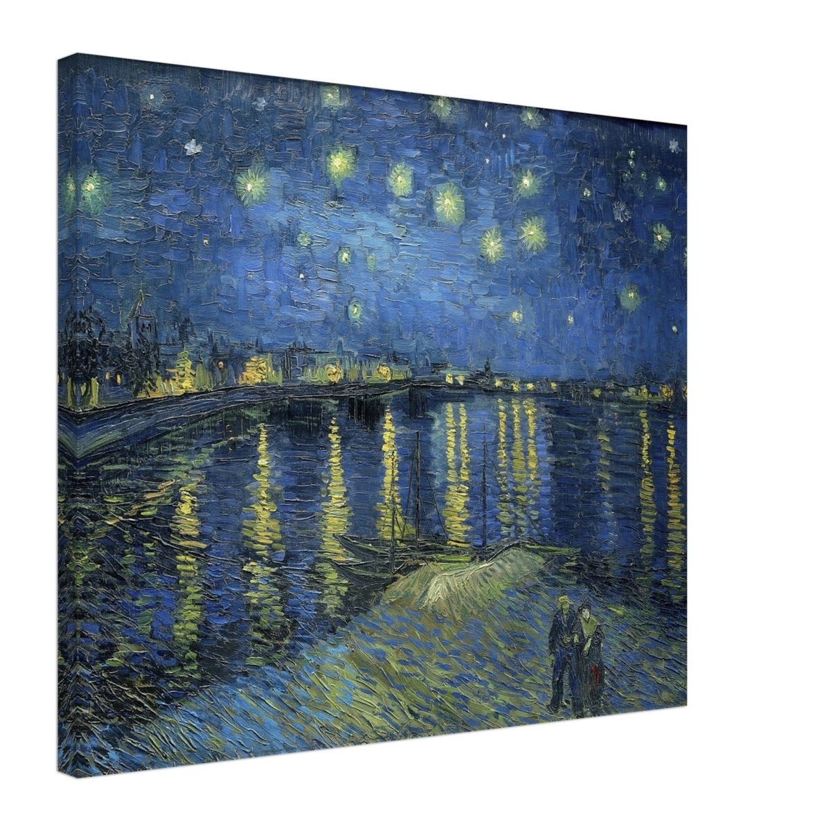 Starry Night Over the Rhone (1888) by Vincent van Gogh | Vintage wall art print - Canvas - 50x60 cm / 20x24″ - 