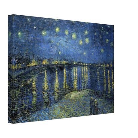 Starry Night Over the Rhone (1888) by Vincent van Gogh | Vintage wall art print - Canvas - 30x40 cm / 12x16″ - 