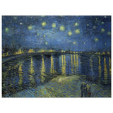 Starry Night Over the Rhone (1888) by Vincent van Gogh | Vintage wall art print - Wood Prints - 30x40 cm / 12x16″ - 