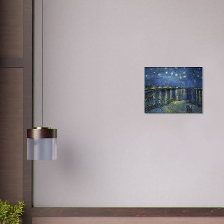 Starry Night Over the Rhone (1888) by Vincent van Gogh | Vintage wall art print - Brushed Aluminum Print - 40x50 cm / 16x20″ - 