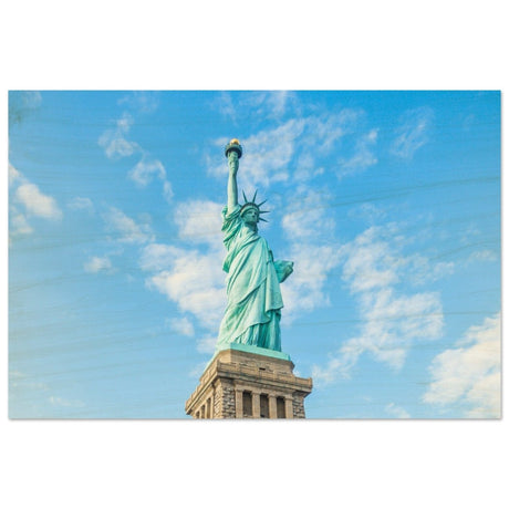 Statue of Liberty | New York City | City Wall art print - Wood Prints - 30x45 cm / 12x18″ - 