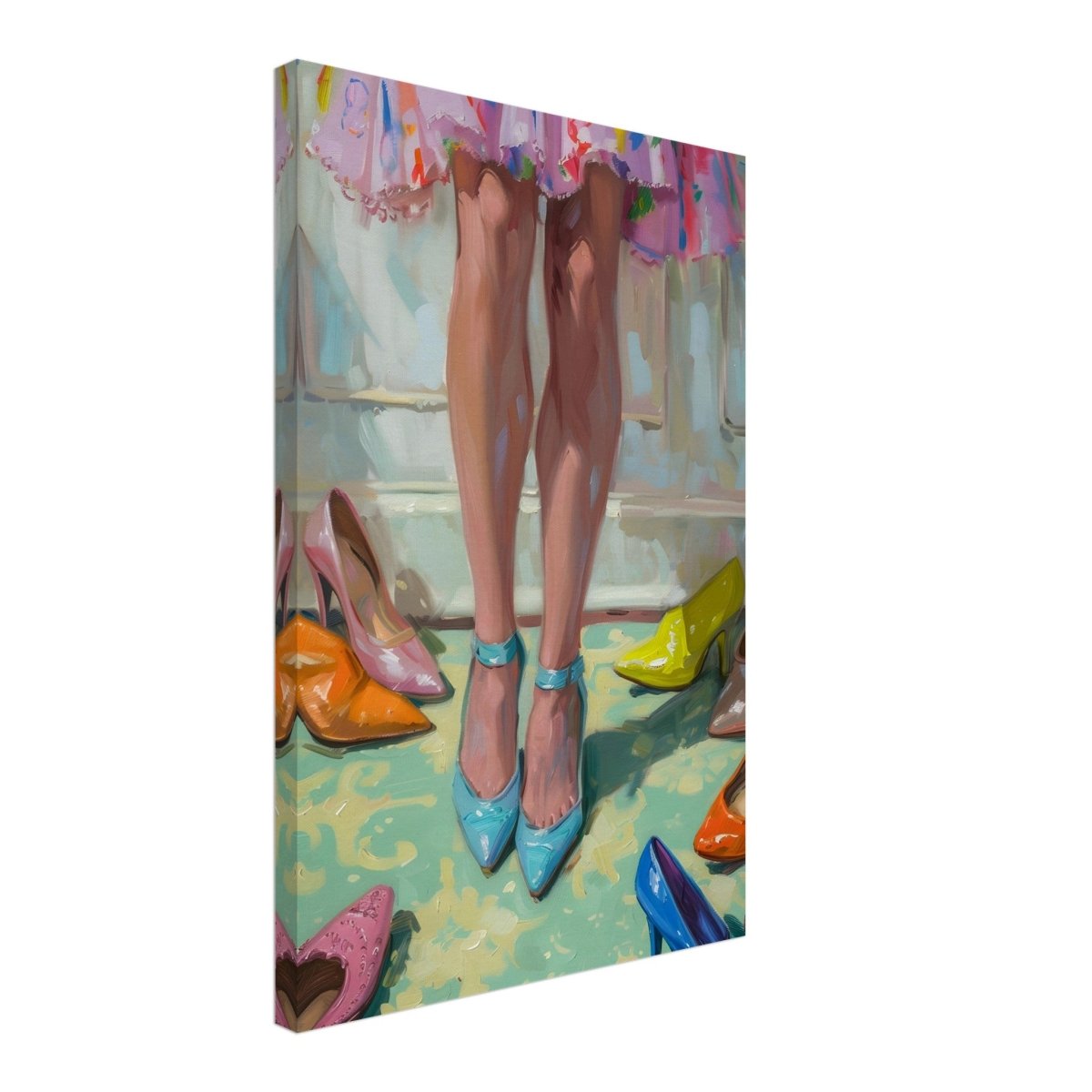Step into Elegance | Contemporary Impressionism Wall art print - 40x60 cm / 16x24″ - Canvas - 