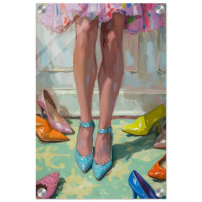 Step into Elegance | Contemporary Impressionism Wall art print - 30x45 cm / 12x18″ - Acrylic Print - 