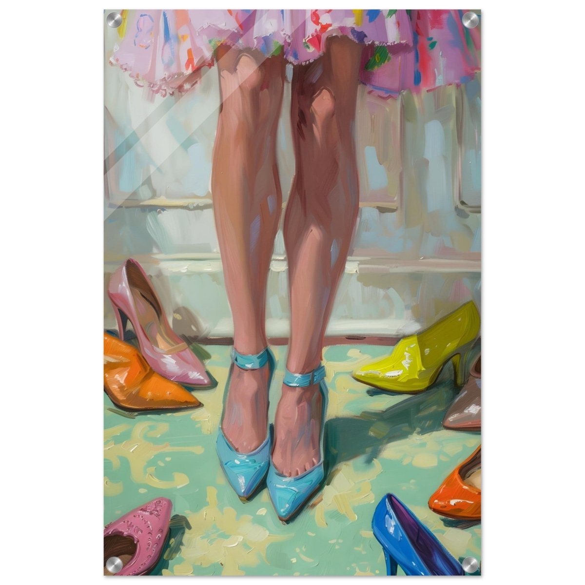 Step into Elegance | Contemporary Impressionism Wall art print - 50x75 cm / 20x30″ - Acrylic Print - 