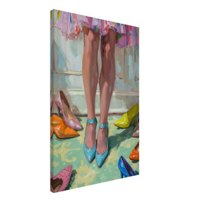 Step into Elegance | Contemporary Impressionism Wall art print - 50x75 cm / 20x30″ - Canvas - 