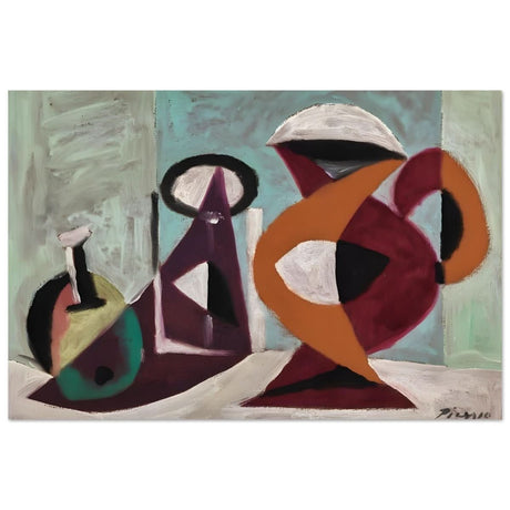 Still life by Pablo Picasso 1937 | Cubism wall art print - Aluminum Print - 30x45 cm / 12x18″ - 