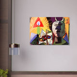 Still life with candle, palette and head of Minotaur by Pablo Picasso 1931 - Acrylic Print - 70x100 cm / 28x40″ - 