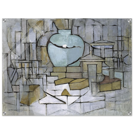 Still Life with Gingerpot II by Piet Mondrian | Vintage Art Print - Acrylic Print - 60x80 cm / 24x32″ - 