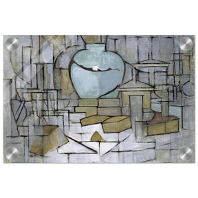 Still Life with Gingerpot II by Piet Mondrian | Vintage Art Print - Acrylic Print - 20x30 cm / 8x12″ - 
