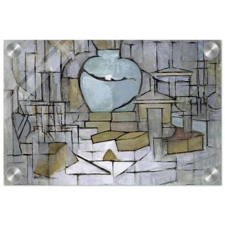 Still Life with Gingerpot II by Piet Mondrian | Vintage Art Print - Acrylic Print - 20x30 cm / 8x12″ - 