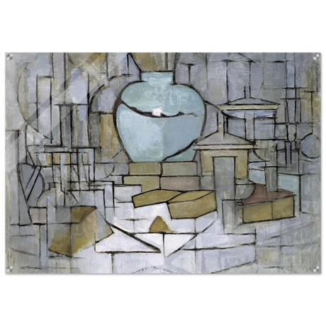 Still Life with Gingerpot II by Piet Mondrian | Vintage Art Print - Acrylic Print - 70x100 cm / 28x40″ - 