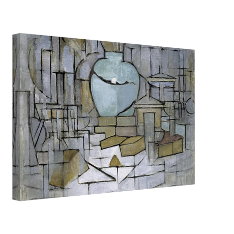 Still Life with Gingerpot II by Piet Mondrian | Vintage Art Print - Canvas - 30x45 cm / 12x18″ - 